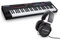 M-Audio Oxygen Pro 61 – 61 Key USB MIDI Keyboard Controller With Beat Pads & HDH40 – Over Ear Studio Headphones with closed back design