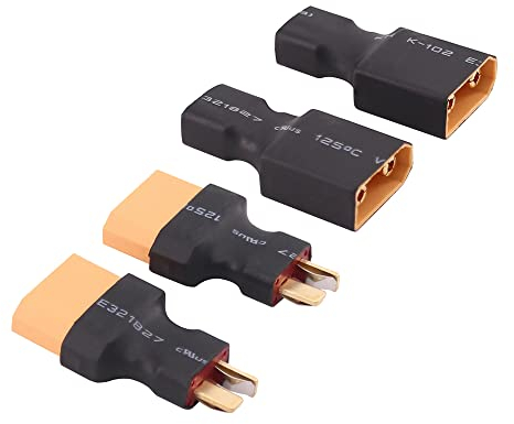 OliRC XT90 auf T-Stecker im Deans-Stil, männlich und weiblich, RC-Stecker-Adapter (C164-4), 4 Stück