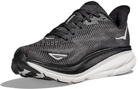 HOKA One One 1127896-BWHT Clifton 9 Black/White Women's Scarpe Taglia US 6