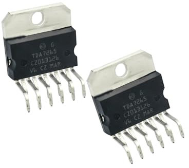 YEGAFE 2Pcs TDA7265 25 + 25W Dual Stereo Audio Power Amplifier Chip IC TDA 7265 New