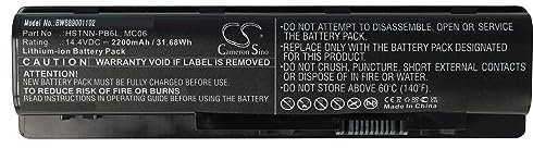 vhbw Batterie Compatible avec HP Envy 17 N107UR, N108NF, N108NG, N108NL, N108TX, N109NA, N109NF, N109TX Ordinateur Portable (2200mAh, 14,4V, Li-ION)