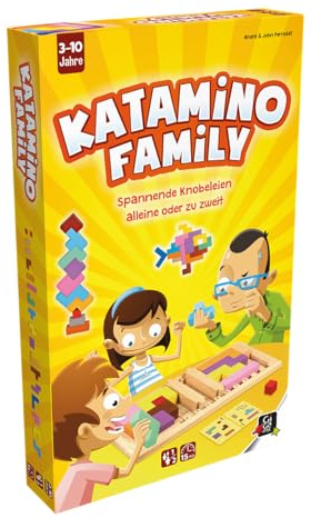 Gigamic, Katamino Family, Familienspiel, Holzspiel, 1-2 Spieler, Ab 3+ Jahren, 15 Minuten, Deutsch, Mehrfarbig, Bunt