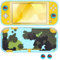 DLseego Protective Case for Switch Lite,Soft Silicone Case Cover with Thumb Grip Caps,Slim Anti Scratch Shockproof Protective Shell-Black Shadow