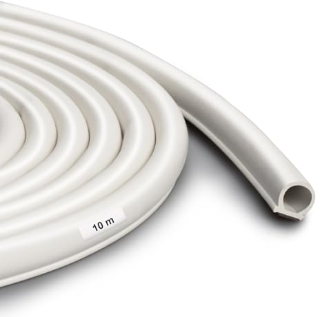 Dichtungsband für Türen Fenster Selbstklebendes Schaumstoffband Türdichtung Fenster, für Anti-Kollision/akustisch/wasserdicht/staubdicht (weiß, 10M)