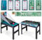 COSTWAY 15 in 1 Spieltisch Set, Tischspiel multifunktional mit Tischfußball Hockey, Billard, Tischtennis, Bowling, Shuffleboard, Schach, Dame & Backgammon, Kombi-Tisch für Kinder Erwachsene