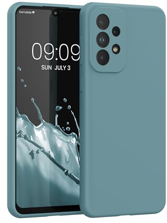 kwmobile Hülle kompatibel mit Samsung Galaxy A33 5G Hülle - Silikon Handy Case - Handyhülle weiche Oberfläche - kabelloses Laden - Antique Stone