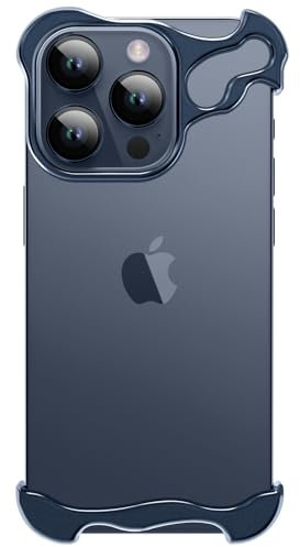 aidvaia Coque de téléphone compatible avec iPhone 15 Pro Max compatible avec objectif de protection d'appareil photo, design minimaliste sans cadre, mettant en valeur la personnalité