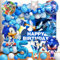 79 Stück Soni Geburtstagsdeko, Soni Deko Geburtstag 5 Jahre, Soni Ballon, Hintergrund, Soni Luftballon Geburtstag, Folienballon, Soni Latex Luftballons, für Kindergeburtstag Dekoration