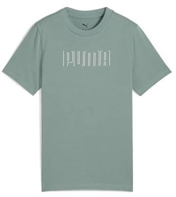 Puma Mädchen Puma Sport Graphic Tee G T-Shirts, Green Moon,