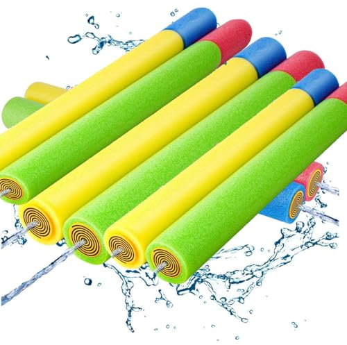 Wasserpistole Kinder, 8/10Stück Wasserspritze, Wasserpistole Schaumstoff für Jungen und Mädchen 40 cm Schaum Wasserspritzpistole Super Wasser Soaker Wasserspielzeug für Schwimmbad(zufällige Farbe)