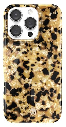 VELVET CAVIAR Tortoise Shell Phone Case for iPhone 16 Pro - Protective Luxury Designer Cases - Compatible with MagSafe [10ft Drop Tested]
