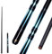 OKHEALING Professional Carbon Fibre Billardqueue 145 cm, 10,5 mm Kopf, 3/4 Kleiner Kopf, geeignet für 8 und 9 Schwarze Kugeln