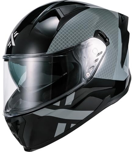 Shox Rapid Speedway Motorcycle Helmet XL Gloss Black