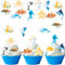 ENLACE 48 Stück Essbare Tortendeko Meerestiere Deko Torte,Esspapier Tortendeko Unterwasserwelt,Cake Topper Meerestiere,Taufe Muffin Deko Meerestiere,Geburtstag Kuchen Deko Ozean Fisch Seepferdchen