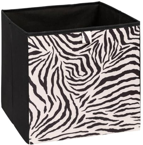 5Five – MIX’N MODUL Aufbewahrungskorb aus schwarzem Polyester – 31 x 31 x 31 cm – Organizer für Zuhause, Mehrzweck-Aufbewahrungsbox, praktisches Accessoire