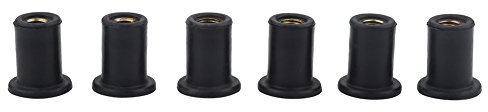 Kavolet Dadi in Ottone Premium, 6 Pezzi M4 Well Well di Dadi per Motociclette in Canoa in Kayak, Guarnizioni o Isolanti Vibrazioni