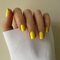 KQueenest Lot de 24 faux ongles press on nails courts carrés à coller, couleur naturelle unie, en gel brillant, pour femme