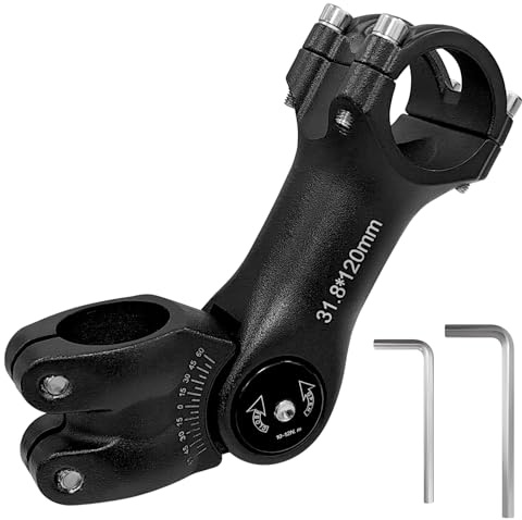 YATOSEEN Fahrradlenker Vorbau 31,8 mm*120 mm, ±60 ° Einstellbar Lenkererhöhung Fahrrad für Lenker – Fahrrad Lenker Erhöhen aus Aluminiumlegierung für Rennrad, MTB, BMX, Radfahren mit Inbusschlüssel
