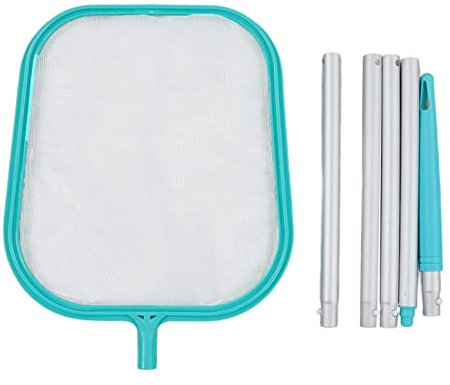 ZJchao Piscina Skimmer Natación Hoja de Piscina, Red de Skimmer, Desmontable con 5 Biel de Conexión de 5 Sección para Limpieza de Piscinas Fuentes de Spas