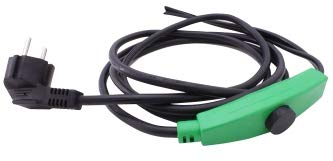 Cerres Frostschutz Heizkabel mit Knopf-Thermostat, Pflanzen-Heizung, 14m, 224 Watt, 230V, wasserdichte Heizleitung für Rohre und Pflanzen, Rohrbegleitheizung