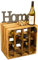Kistenkolli Altes Land geflammtes Weinregal Holz 16er Maße 40x40x27cm Regalkiste Flaschenablage Wine Rack Regal Holz Apfelkiste/Weinkiste (1er Set 16er geflammt)