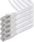 5m - blanc - 5 pièces Câble ruban LAN Ethernet Gigabit CAT.7 (RJ45) câble réseau câble brut (10Gbit/s) câble d'installation plat mince compatible avec Cat.5 - Cat.5e - Cat.6