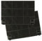 Filtro de carbón activo – cuadrado – apto para campana extractora FRANKE 112.0016.757 FLEXA y SMART – Juego de 2 unidades