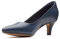 Clarks Women's Linvale Jerica Pumps, Blue Navy Leather, 5.5 UK