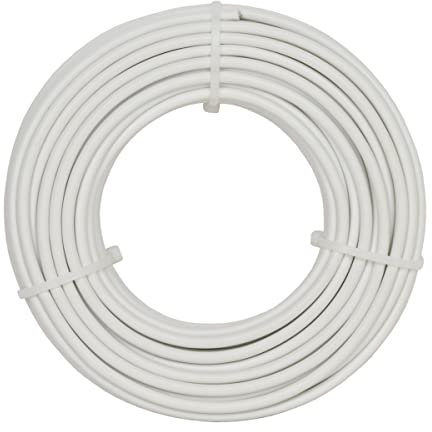 Corderie Italiane 006036418 Filo stendibiancheria bianco plastificato, 5 mm - 20 metri