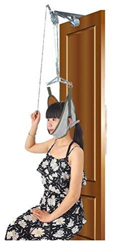 GFYWZ Halswirbelsäulen-Traktions-Kit über der Tür Hals-Traktionsgerät Nackentrage für Nackenschmerzen
