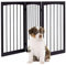 COSTWAY Barriere de Sécurité Barrière Modulable Pliable pour Chien en Bois de Pin