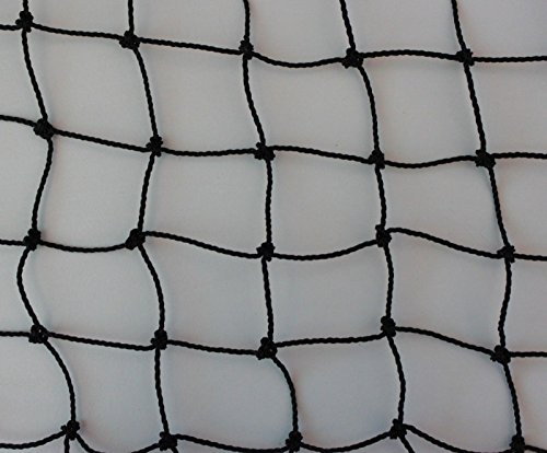 Volierennetz 5 m x 10 m Tiergehege Teichnetz schwarz Masche 3 cm - Stärke: 1,5 mm