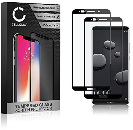 CELLONIC 2x Protection d'écran en verre compatible avec Huawei Mate 10 Pro (3D Full Cover résistance 9H 0,33mm Full Glue) smartphone téléphone portable GSM