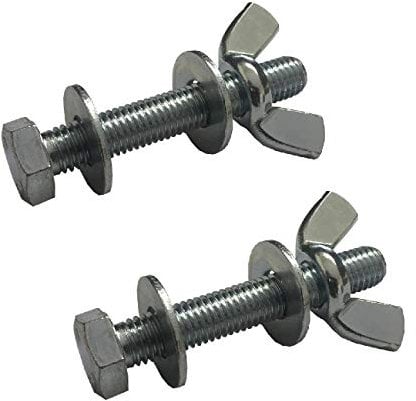 5 x Set Screw Bolts M6 x 50mm, Washers & Wing Nuts,