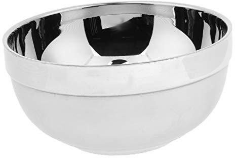 CUTICATE Edelstahlschale Obstschüssel Doppelwandig Isoliert Schüssel Edelstahl Schale - 16 cm