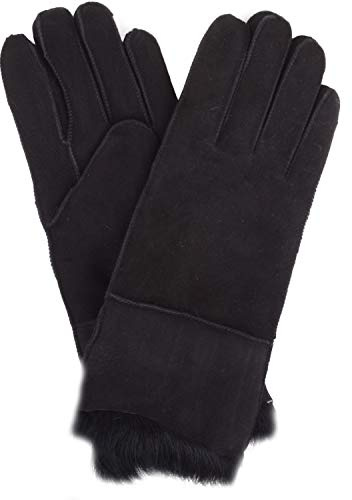 SNUGRUGS Womens Luxury Genuine Sheepskin Cosy Cold Winter Gloves with Toscana Sheep Fur
