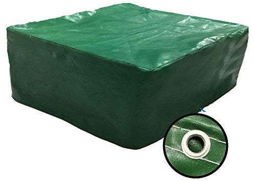 LJIANW Abdeckplane Garten Möbelbezüge Terrassenüberdachung Wasserdicht Sofa Bankschutz Staubschutzhaube Schwerlast PVC Plane Mit Ösen, 41 Größen (Color : Green, Size : 150x100x50cm)