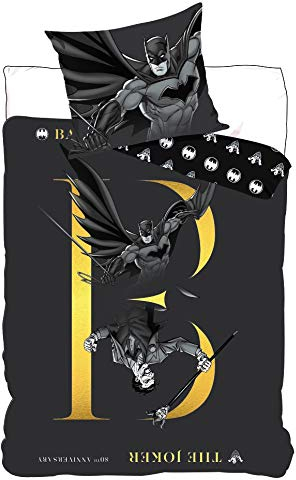 BrandMac DC Batman und Joker, Bettwäsche, 200 x 135 80 x 80, 100% Baumwolle, Schadstoffgeprüft Öko Tex Standard 100 Deutsche Standardgröße