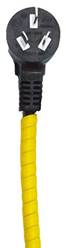 Insun 2m Kabelschlauch Spiral Kabelschläuche Zuschneidbar Kabel Organizer für Kabelschutz, Kabel Verstecken Gelb ∅ 8 mm