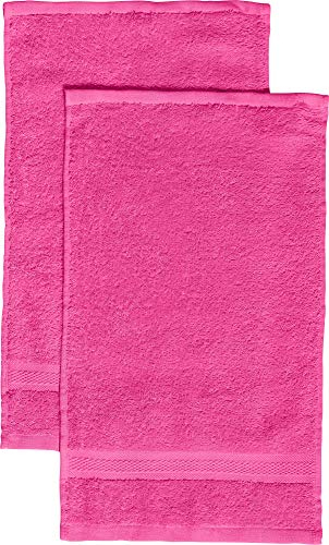 REDBEST Gästetuch 2er-Pack Chicago pink Größe 30x50 cm - saugstark, strapazierfähig, ideal für Reisen, Sport (weitere Farben)