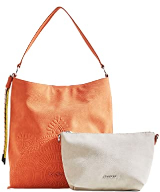 Desigual Womens BOLS_Aquiles BUTAN Umhängetasche, Orange