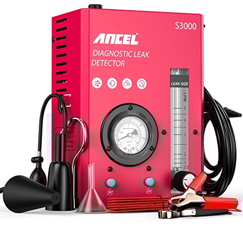 ANCEL S3000 Détecteur de Fuite de Fumée de Carburant Système EVAP, Voiture 12V Testeur de Fuite de Tuyau Automobile avec 2 Modes de Tuyau Carburant Testeur pour Véhicule Moto Bateau Camion