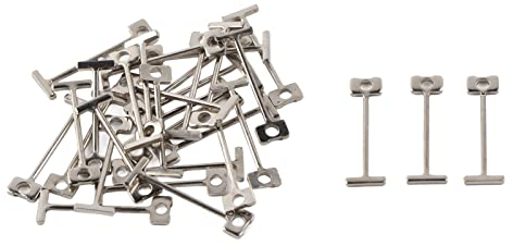Système de Nivellement de Carrelage avec 100 Broches en T, Aiguilles en Acier de Rechange, Niveleur de Carrelage Réutilisable, Outils de Construction de Bâtiments
