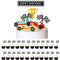 Ungfu Mall Rennwagen Geburtstag Dekoration Rennwagen Cupcake Topper Karierte Rennflagge Zahnstocher Cupcake Picks Kuchendekoration Partyzubehör Rennwagen Kuchendeckel Dekorationen Partyzubehör
