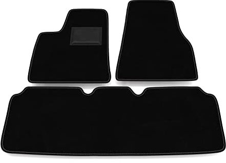 Fußmatten kompatibel mit Tesla Model S 2012-2022 no decoro Automatten Set, Teppichmatten, Automatten