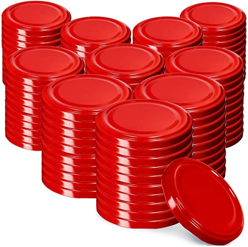 Couvercle à vis Kadax FI82 mm, ensemble de couvertures à tour de torsion en métal, couvercle de remplacement pour pots Mason, couvercle avec 6 dents de colonne montante pour les pots Mason et Mason