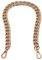 Xiazw Schöne Taschenkette Geldbörsen Schulterriemen Kette Schultergurt Crossbody Taschengurt Ersatz Zubehör Charm Dekoration (Roségold,45 cm)