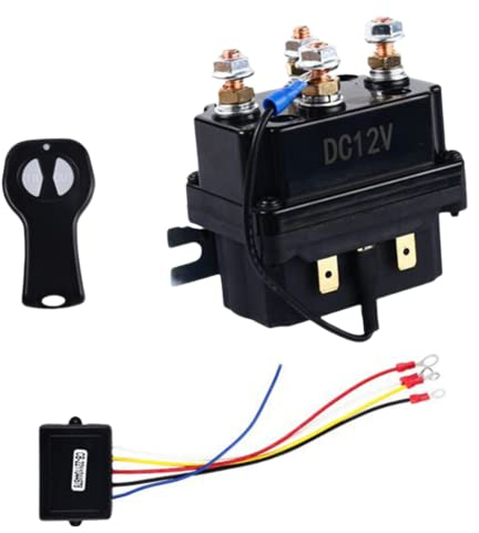 12 V 250 A Seilwinde Schütz Seilwinde Steuerung elektromagnetisches Relais mit Controller Controller mit Drähten