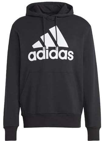adidas Herren Essentials French Terry Big Logo Hoodie, Black, L