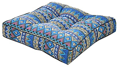 Lukery Stuhlkissen rutschfeste, Waschbare Leinen Weiche Sitzkissen Komfort Stuhlauflage als Stuhl Kissen für Outdoor & Indoor Gartenstuhl, Küche oder Esszimmerstuhl (50x50x10cm,Boho)